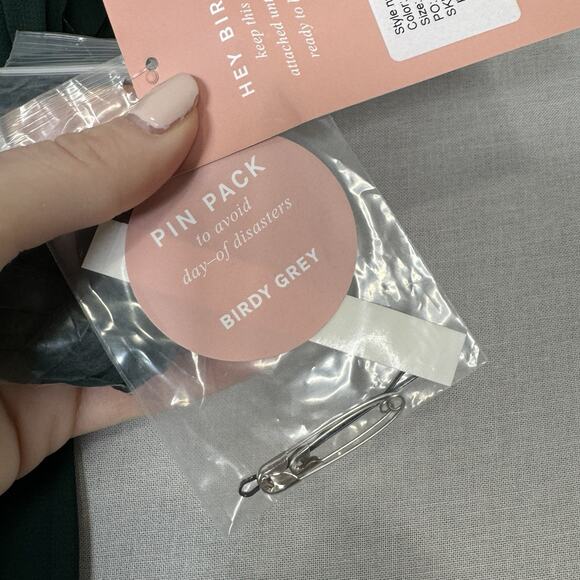 Birdy Grey Grace Dress Womens Curvy 2X Emerald Convertible Bridesmaid Maxi Gown - Picture 4 of 16